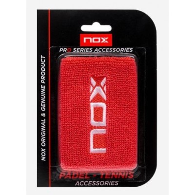 Munequera Nox Red Logo Blanc 2 Unites