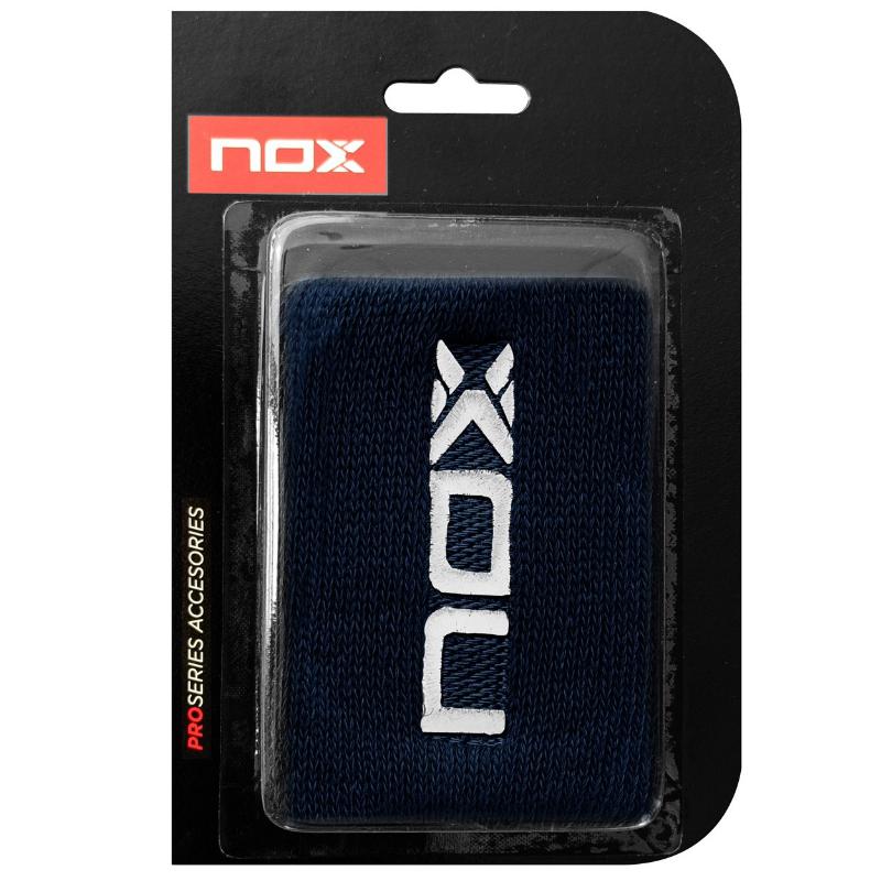 Munequeras Nox Blue Logo Branco 2 Unidades