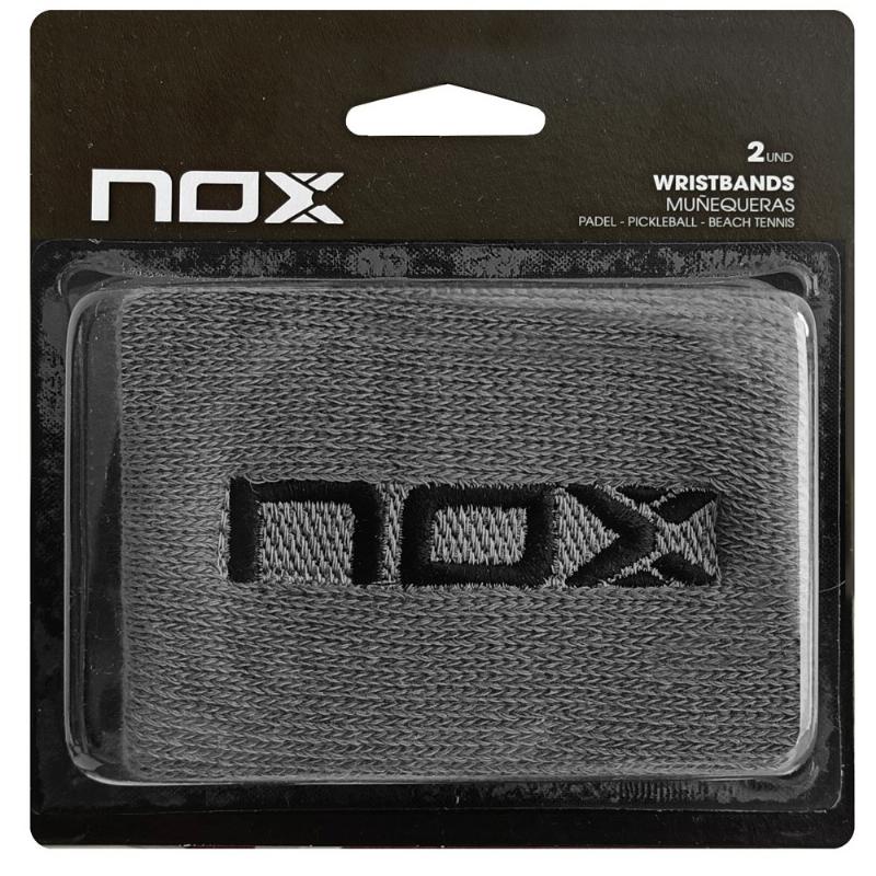 Munequeras Nox Gris Logo Noir 2 unites