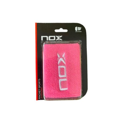 Munequeras Nox Rosa Logo Bianco 2 Unita