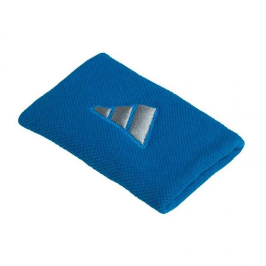 Adidas Long Blue Gray Wristbands 2 Units