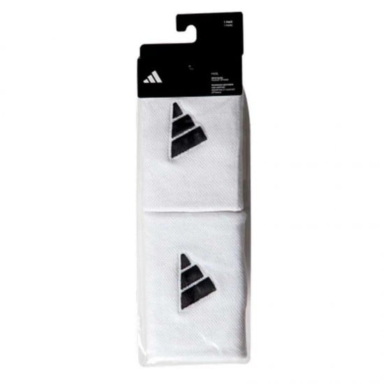 Munequeras Adidas Largas Blanco Negro 2 Unidades