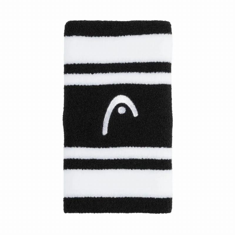 Head Striped 5 Black White Wristbands 2 Units