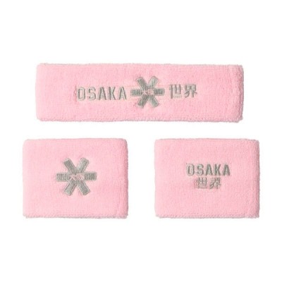 Munequeras Osaka Set 2.0 Rosa Gris 2 Unidades