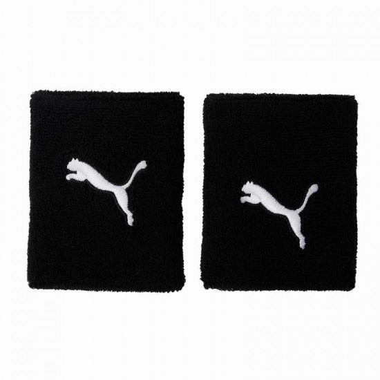 Puma Team Black White wristbands 2 units