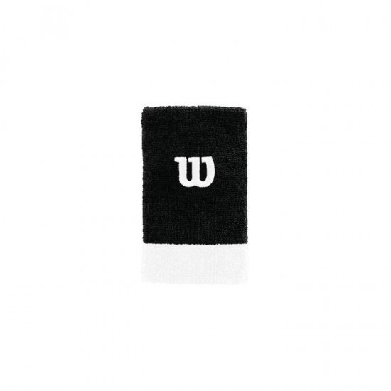 Wilson Black Silver wristbands 2 Units