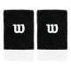 Wilson Black Silver wristbands 2 Units