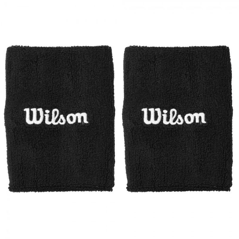 Wilson Wide Terry Pulseiras Pretas 2 Unidades