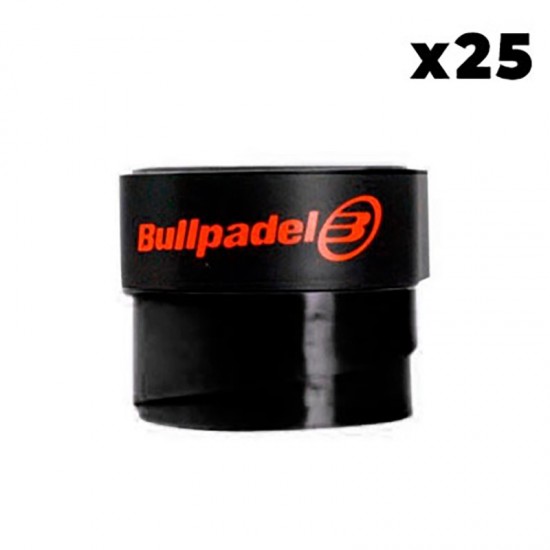 Bullpadel Overgrips Plain Black 25 Units