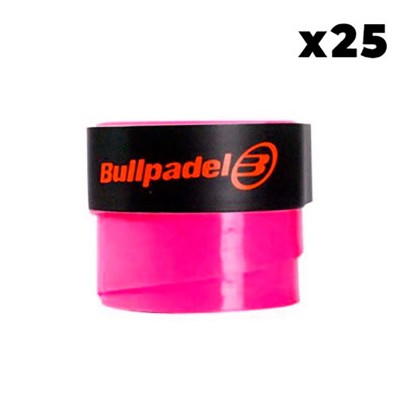 Bullpadel Plain Pink Overgrips 25 Units