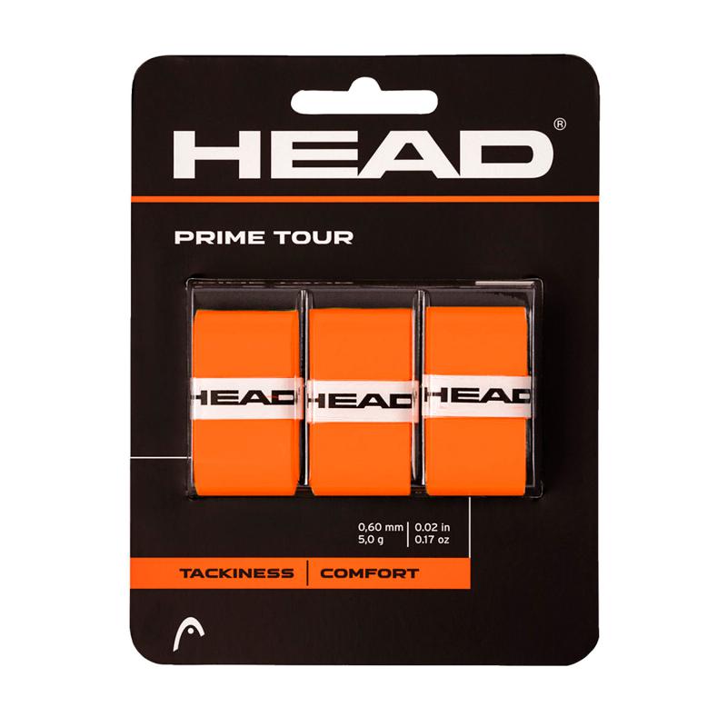 Overgrips Head Prime Tour Laranja 3 Unidades