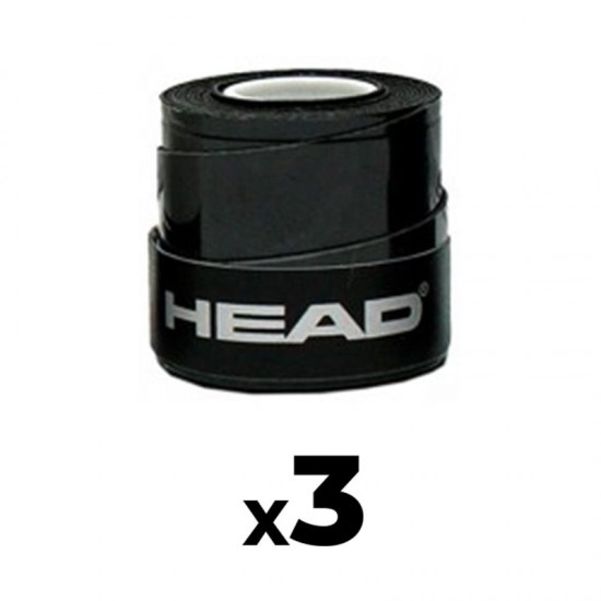 Overgrips Head Xtreme Soft Black 3 Unidades