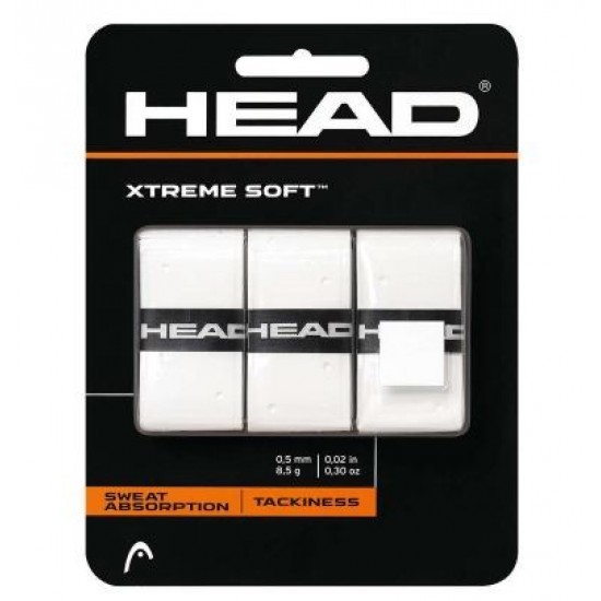 OVERGRIPS PADEL Head Xtreme Soft 3 Unites Blanches