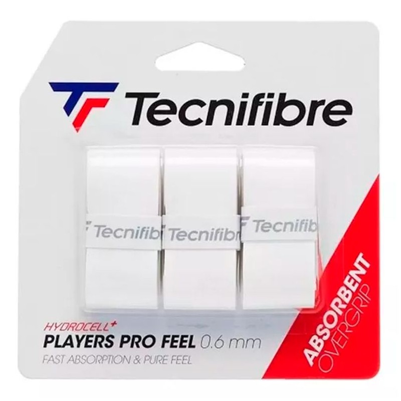 Punhos Tecnifibre Players Pro Feel Blanco 3 Unidades