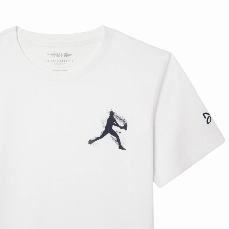 Pack Lacoste Novak Djokovic White T-Shirt and Navy Cap
