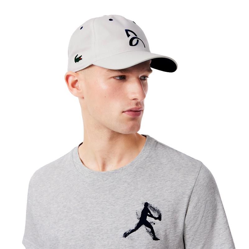 Pack Camiseta Lacoste Novak Djokovic Bon? Cinza e Branco
