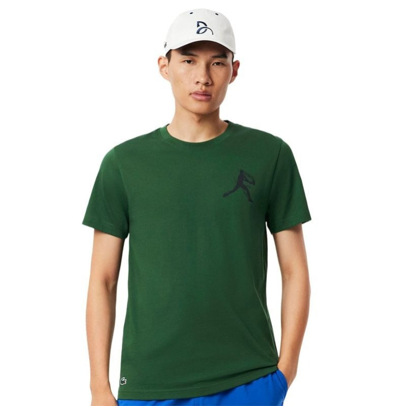 Pack Lacoste Novak Djokovic T-Shirt Green and White Cap