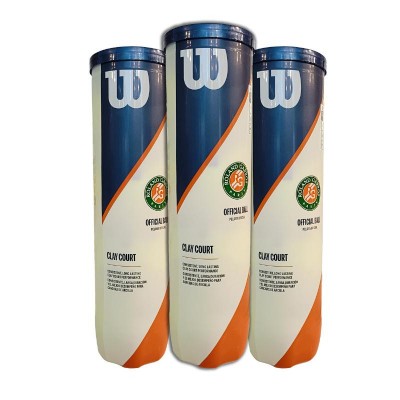 Confezione da 3 Barche da 4 Pellet Wilson Roland Garros Clay Court