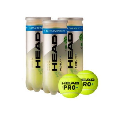 Lot de 3 bidons Head Padel Pro + Ball