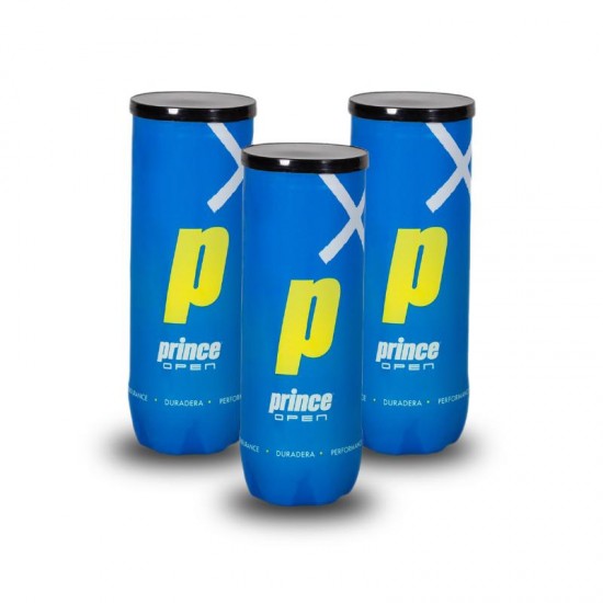 Pack of 3 Prince Padel Open Ball Canisters