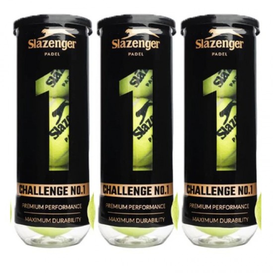Pack des 3 Botes de Pelotas Slazenger Challenge 1