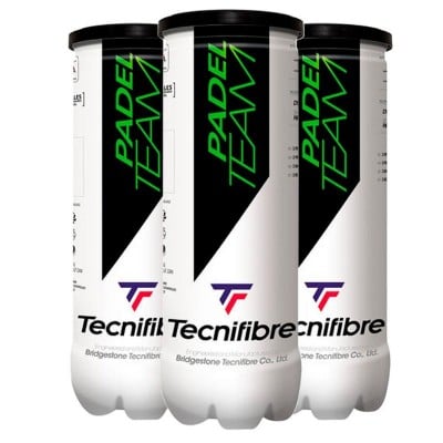 Confezione da 3 Bottiglie di Palline Tecnifibre Padel Team