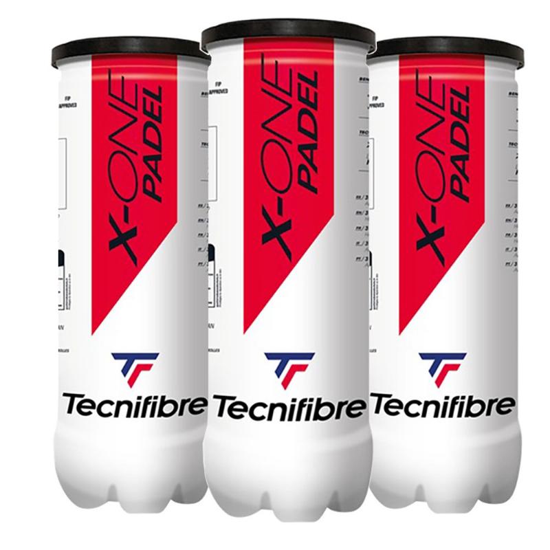 Confezione da 3 lattine di palline da padel X-One Tecnifibre