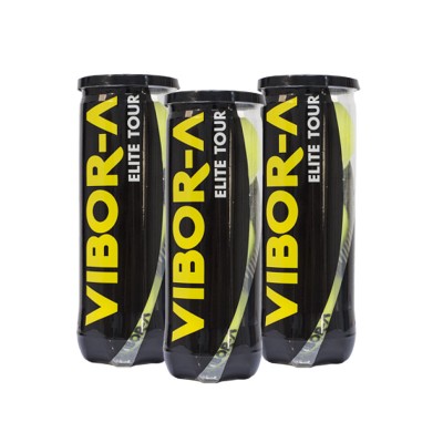 Pack de 3 bouteilles de balles Vibora Elite Tour