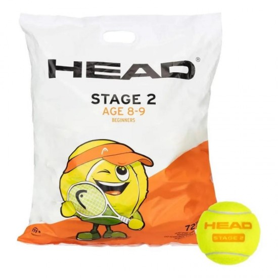 Confezione da 72 Head Stage 2 palline arancioni