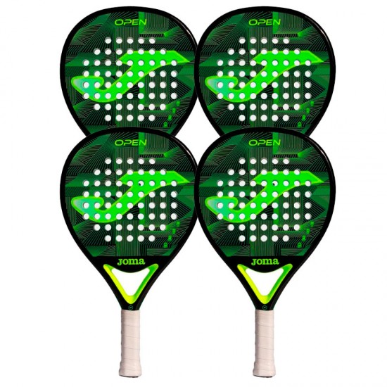 Buy Joma Master Black Green Fluor padel racket - Padel And Help