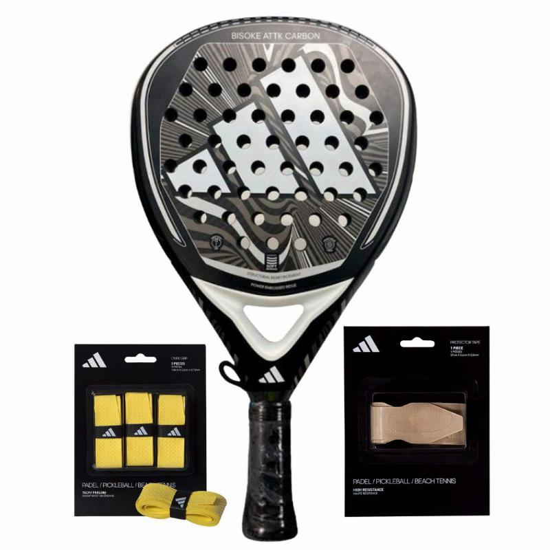 Adidas Bisoke Attk Carbon 2024 Racket Pack with Overgrips and Protector