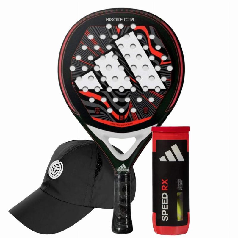 Pack Adidas Bisoke Control 2024 Racket with Cap and Balls