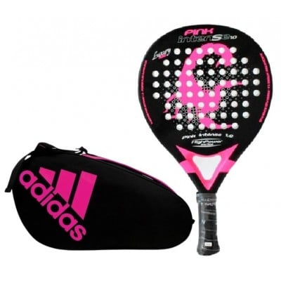 Pack Alacran Pink Intense 1.0 Paddle e borsa da padel Adidas Control Pink