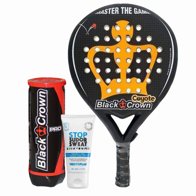 Pacote de p? de coiote de coroa preta com magn?sio e bolas