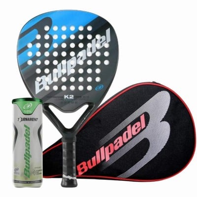 Pack Pala Bullpadel K2 Power 2023 con Funda y Pelotas