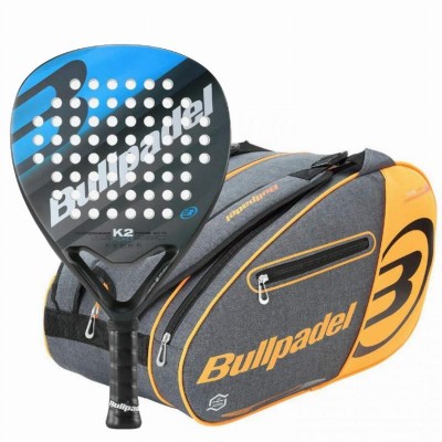 Pack raquette Bullpadel K2 Power 2023 et sac de padel Bullpadel Orange