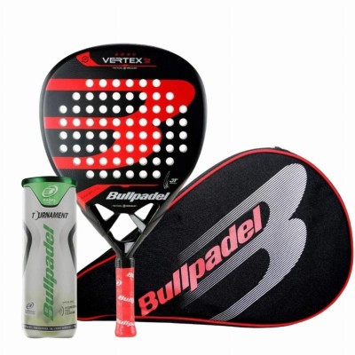 Pack Pala Bullpadel Tello Vertex 04 Junior 2024 con Funda y Pelotas