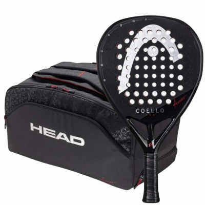 Head Coello Pro 2025 Pacchetto Racchette con Borsa per Racchette da Padel