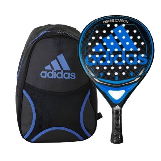 Pala Adidas Biske Carbone Azul + Mochla