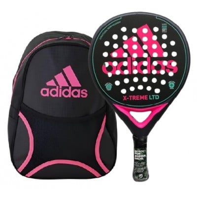 Pala Adidas X-Treme Negro Rosa + Mochila