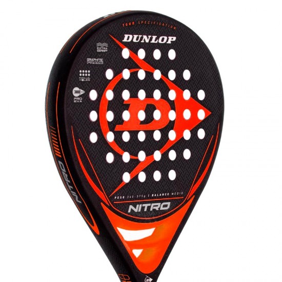 Dunlop Nitro Pala Arancione Nero