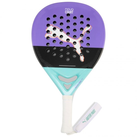 Raquette Femme Puma Nova Court Violet Noir Turquoise