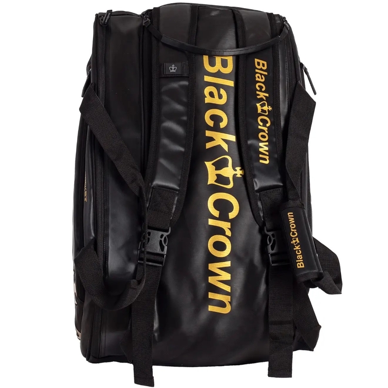 Borsa da padel Black Crown Ultimate Pro 2.0 in oro nero