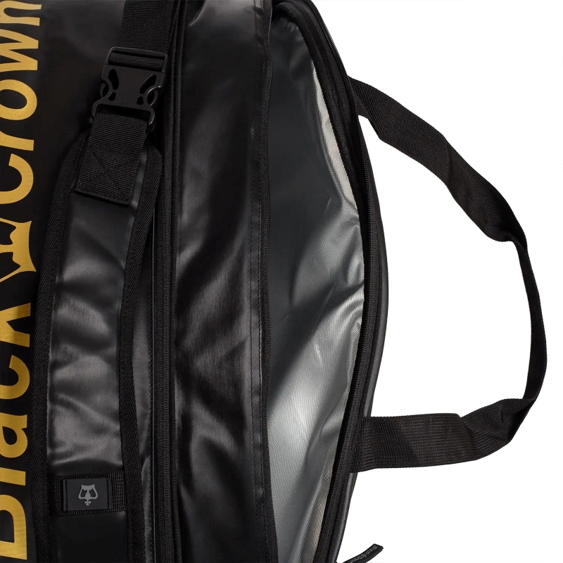 Borsa da padel Black Crown Ultimate Pro 2.0 in oro nero