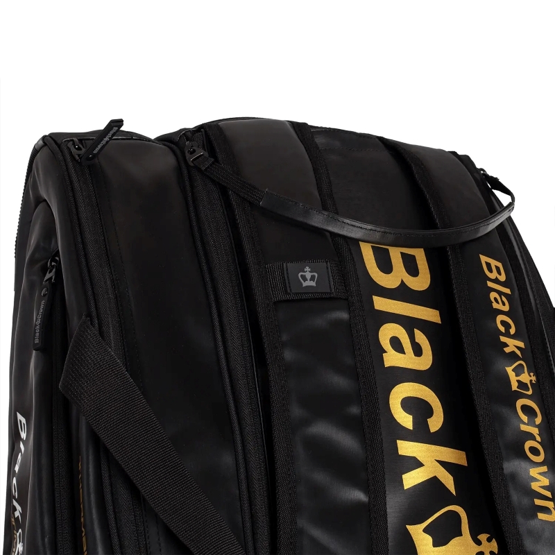 Borsa da padel Black Crown Ultimate Pro 2.0 in oro nero