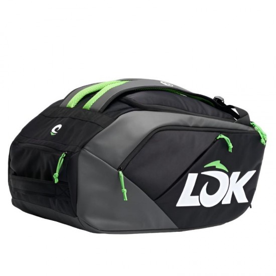 Lok Maxx Black Dark Gray Lime Padel Bag