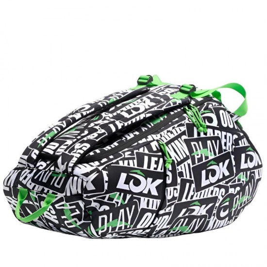 Lok One DNA Black Dark Gray Lime Padel Bag