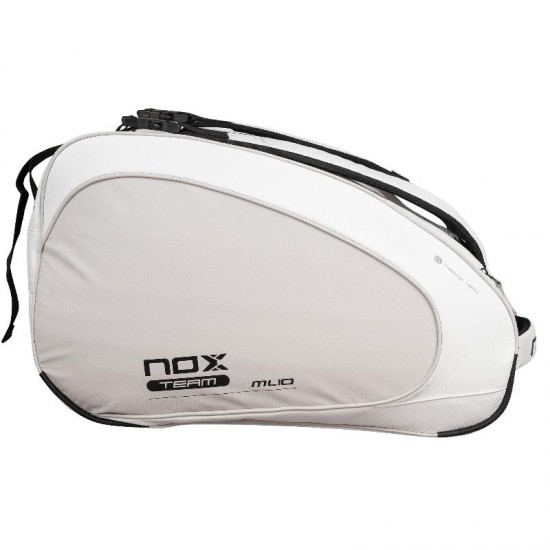 Borsa per racchette da padel Nox ML10 Team bianca grigia