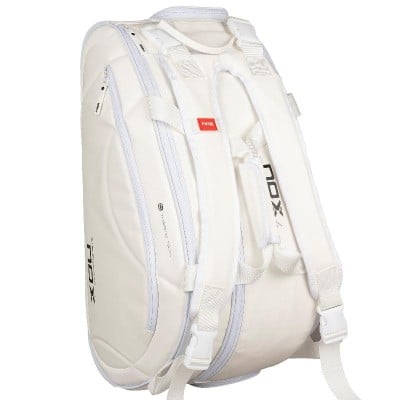 Borsa per racchette da padel bianca Nox Pro Series