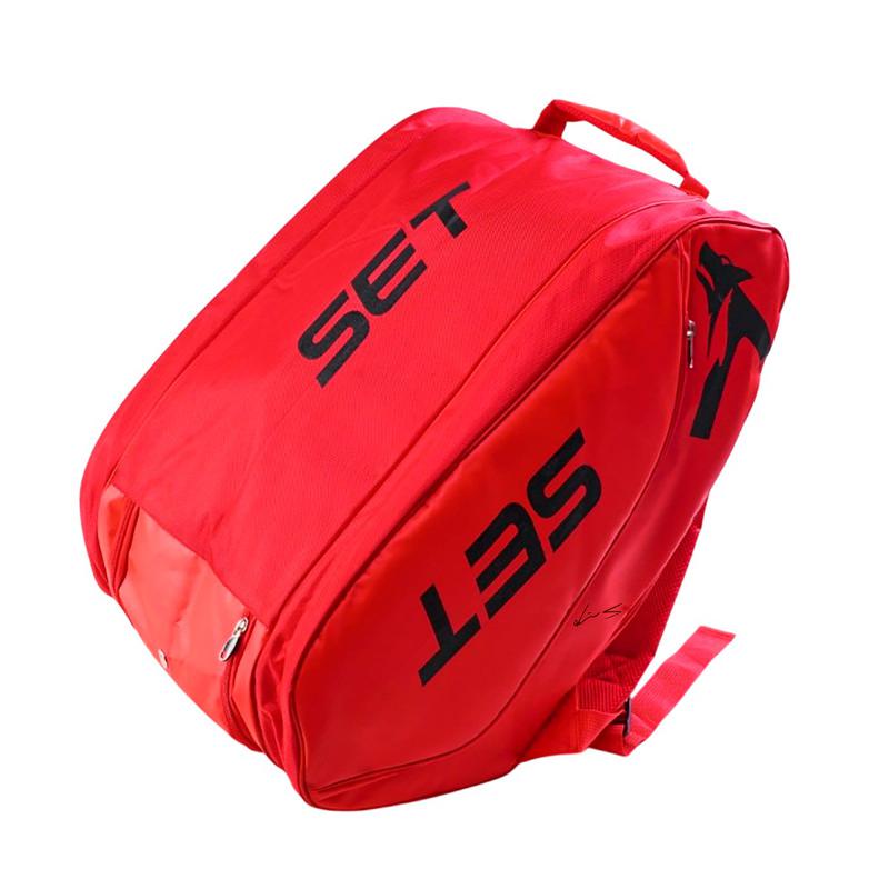 Conjunto de raquete de padel Sanyo Wolf Red